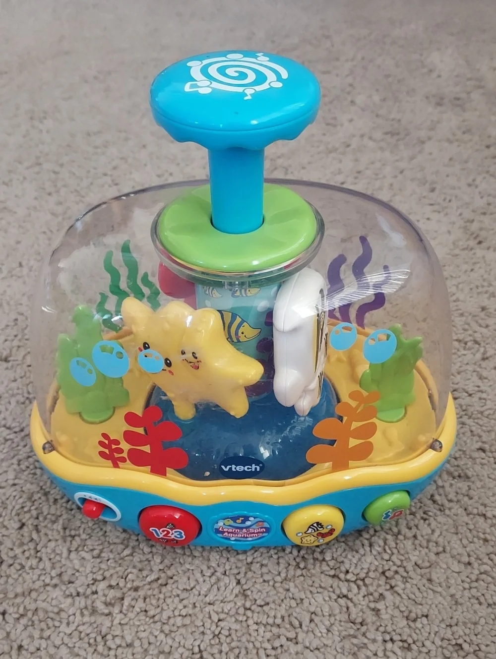 VTech Learn & Spin Ocean Activity Toy - Blue & Yellow